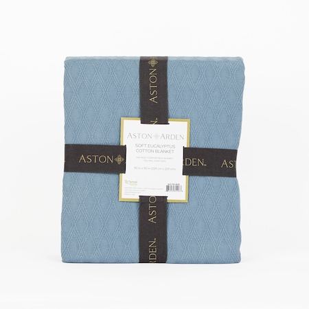 Monarch Brands Aston & Arden Tencel Blanket - Queen, Blue P-BKT-TNC-QN-BL